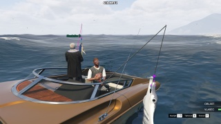 Fishing on a luxury boat with SilenaKrabice
